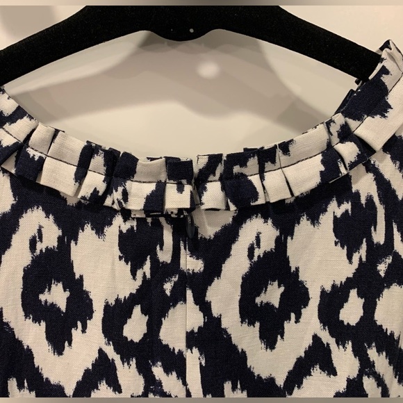 LOFT Petite Blue Ikat Shift Dress - Picture 8 of 13